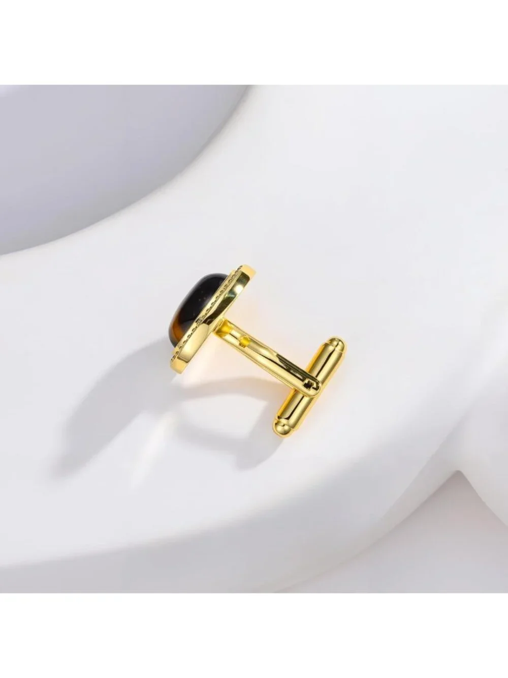 Elegant Crystal Cufflinks for Men - Shiny Suit Accessories in Gift Box, Perfect